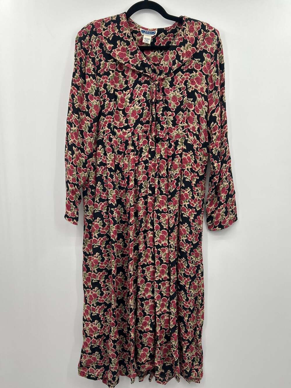 Vintage Floral 90s Grunge Dress Bryn Connelly Petites Medium Dark Romantic